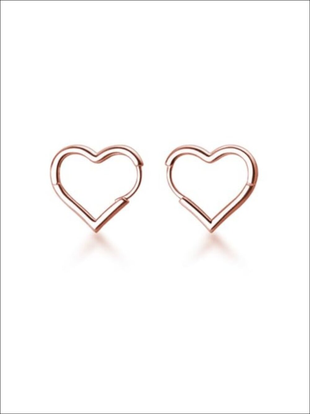 925 Sterling Silver Heart Hoop Earrings Hypoallergenic Gift